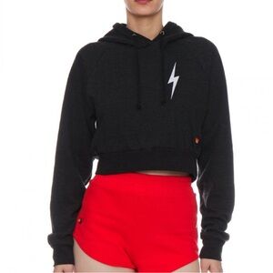 AV Nation Cropped Bolt Hoodie